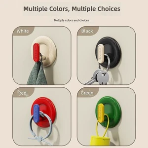 Over-the-door Plastic Clothes Hook No Drilling Required Dopamine-Inspired Creative Cute Hook Bags Hats Bathroom Strong Traceless