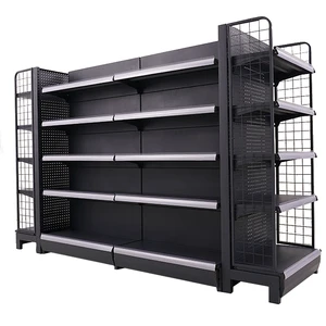Guichang Estantes Retail Store Usage Display Rack Shelves Shelving Light Duty Supermarket Shelf Double-Sided Storage Shelves