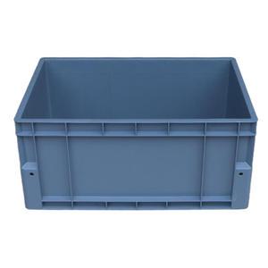 600*400*280mm Industrial ASRS EU Standard Mini-Load Heavy Duty Stackable Plastic Solid Box Tote Crate