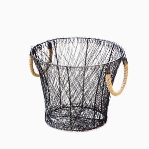 Iron Wire Baskets with Handles