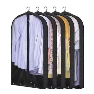 Custom Dust Proof Suit Cover Clothes Protector Non-Woven Garment Bags for Wardrobe Hanging Clothes