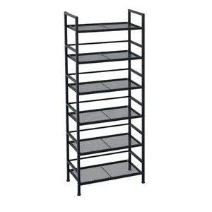 6 -Layer Square Steel Shelves Garage Storage Shelf Rack Tool Rack for Shops Home