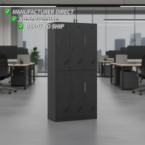 Premium Heavy Duty Steel Locker Storage Cabinet with Multiple Lockable Doors for School Gym Office Employee Changing Room
