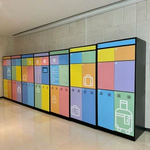 OEM/ODM Custom Logo Multilingual System Airport Self-Service Smart Luggage Lockers
