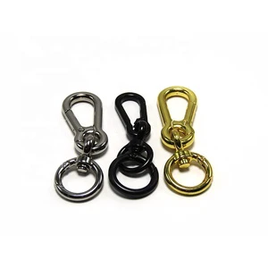 Zinc Strong Safety Eco-Friendly Waterproof Trendy Luxury Bag Hook Rotatable D Ring Trigger Clip Craft Bag Strap Belt Webbing