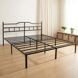 Heavy Duty Metal Slat Support Squeak Resistant Spacious Underbed Storage 14
