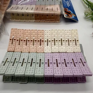20 Pieces Professional Custom Mini Colorful Clothespin Light Durable Clothes Clip Plastic Peg Clothes Clip