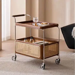 New Multi-layer Kitchen Storage Rack Organizer in Wood Household Storage Sideboard Cabinet With Spice Rack for Kitchen Supplies