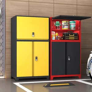 Garage Metal Tool Storage Cabinet Parking Steel Bicycle Locker Box Over Car Storage Car Accessories Hidden Locker