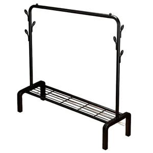 Simple Light Luxury Style Floor-Standing Space-Saving Clothes Drying Rack Mobile Design Hat Coat Hanging Dormitory
