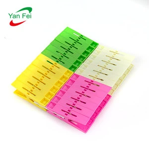 24pcs Cheap Plastic Wholesale China Trade Custom Home Small Heat Pin High Quality Various Styles Clothespins Clothes Peg Clips