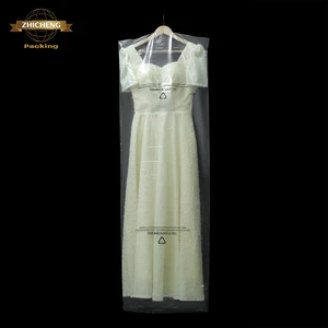 Spot Warning Plastic Dress Dust Bag Clothes Dry Cleaning Clothes Bag Long Skirt Suit Dress Protective Cover Suitable for Storage