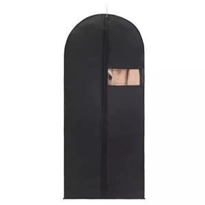 HSO30 Coat Suit Cover Fur Bag Down Jacket Dust Cover Breathable Wardrobe Dress Hanging Bag Garment Organizer Factory Wholesale
