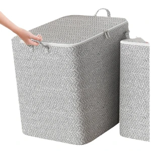 Household Large Capacity Foldable Durable Quilt Storage Bag Clothes Moving Bedroom Blanket Storage Handle Bag