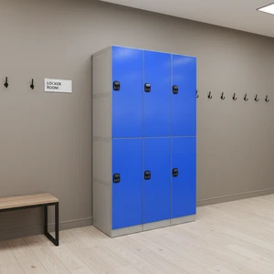 Durable High Strength Eco-Friendly Recyclable Plastic Easy Locker Electronic Luggage Lockers Low Price Blue Waterproof Rust