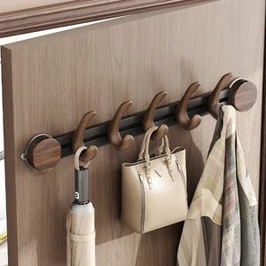 Modern Creative Walnut Style Suction Cup Style Hook for Household Wall Storage Strong Load-bearing Wall Hanging Hook