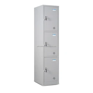 Stainless Steel Key Lock Home Safe Locker Cabinet BEMC TU983