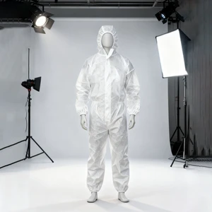 Disposable Protection Clothing Waterproof Anti-particulate Hazmat Suit Microporous Type 5/6 Disposable Coveralls