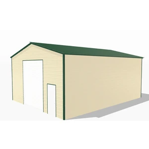 25'x30'x14' Metal Steel Galvanized Frame Garage Carport with Roller up Door 8'x7' for Parking & Garden Storage