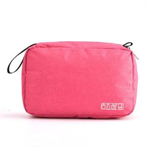 China Factory Custom Fashion Zipper Waterproof Portable Wash Bag Hanging Travel Organizer Toilet Cosmetic Bag with Hook
