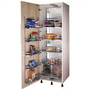 TKK Kitchen Furniture Cabinet Accessories Hardware Organizer Storage Shelf Tall Unit Pull Out Pantry Basket
