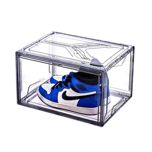 Factory Direct Sale Clear Acrylic Rectangle Shoe Storage Box Plastic Eco-friendly Durable Shoe Case Home Accessories Organizer