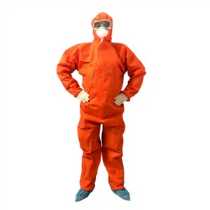High Quality Disposable Protective SMS Coverall Hood Breathable Workwear China Factory Personal Safety Cleanroom Clothing