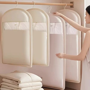 Down Jacket Compressed Dust Cover Clothes Compression Hanging Bag Household Visible Clothes Storage Bag Wardrobe Organizer