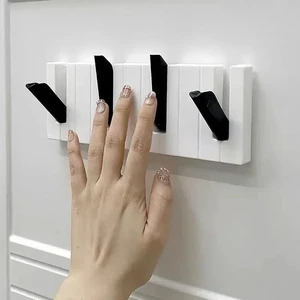 Creative Piano Key Wall Hook Decorative Coat Hanger Space Saving Storage for Living Room Bedroom Kitchen