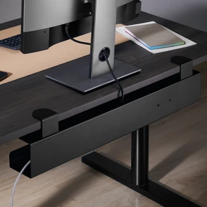 CC11-9C Extendable Clamp-on Under Desk Cable Management Tray Cable Cord Organizer Tray For Desk Wire Holder