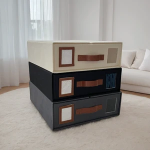 Custom Cross-Border New Non-Woven Fabric Bed Storage Box Clothes Wardrobe With Lid For Office Use