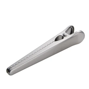 Logo Customized Stainless Steel Food Bag Sealing Clips Food Clips