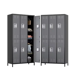 Locker Changing Room 6-door Steel Room Lockers with Key Locks Suitable for Gyms, Schools, and Hospitals Metal Locker Units