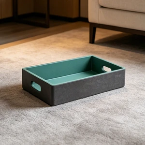 Custom Luxury Leather Hotel Amenity Guest Room Supplies Leather Shoe Box for Hotel Guest Room