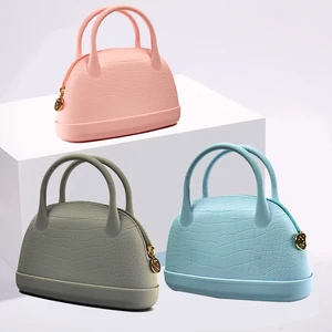 Wholesale Handbags Silicone Shoulder Handbag Jelly Bag Luxury Ladies Hand Bags Candy Jelly Purse Toilet Storage Bag