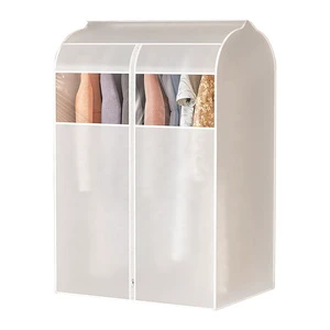 Clothes Dust Cover Household Transparent Washable Hanging Clothes Bag Closet Dust Moisture Coat Dust Cover Suit Bag