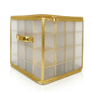 Quick-Assemble Christmas Ornament Storage Box, Flat-Pack Space-Saving Bin