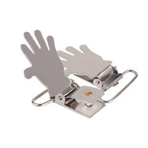 Factory Customized New Design Metal Hook Pacifier Suspender Clips for Jacket Clothes Accessories