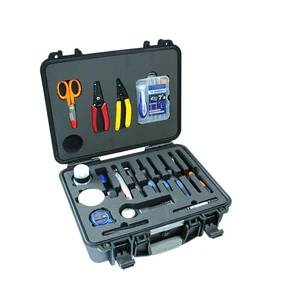 LINKSHIRE 19-in-1 Fiber Optic Toolkits Durable Customized 19 Pieces Fiber Optic Cable Tools Toolkit Box