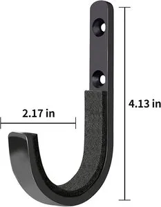 Creative Storage Hook 4pcs Metal Rack Storage Hooks Wall Mount Hangers with Soft Padding and Heavy Duty Steel