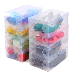 Wholesale Foldable Clear Plastic PP Storage Boxes Bins Sustainable 0.3~1.5mm Europe Shoe Organizer for Shoes