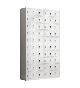 60 Door Steel Security Door Storage Locker with Key Lock for Office School Gym or Mobile Phone Storage Furniture Storage Glasses