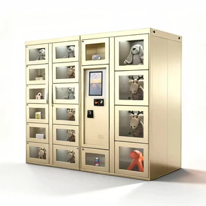Smart Cloud Managed Touch Screen Vending Locker Electronic Lock Assembled for Auto Restock Easy Sanitization Public Areas