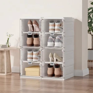 Antbox Factory Supply Portable Shoe Box Wide Toe Box Shoes Cabinet for Shoes