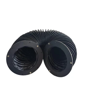Shaft Clothes Fabric Plastic Round Zipper Cylinder Rubber Dust Bellows Cover