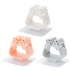 Hotsale Multi-Function Waterproof Wall-mounted Bathroom Storage Rack Mop Wall Clamp Creative Hanging Pipe Plug Wall Hooks