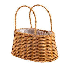 Hot Selling Flower Easter Eggs Fruit Storage Wedding Decoration Woven Wicker Gift Flower Girl Baskets