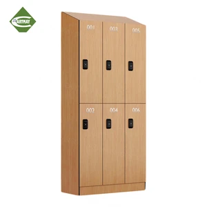 Cartmay 6 8 10 Doors HPL Locker Gym Waterproof Compact Laminate Lockers Employee Cabinets