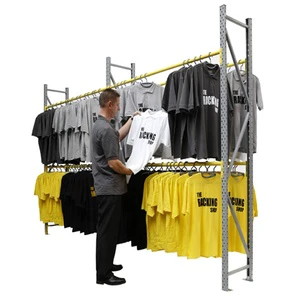 Customized Warehouse Storage Clothing Hanging Racking Garment Rack System