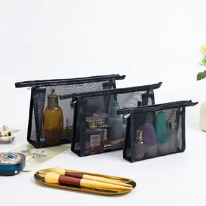 High-End Portable Travel Toilet Storage Bag Large-Capacity Multi-Purpose Cosmetic Bag High Quality Polyester Zipper Modern